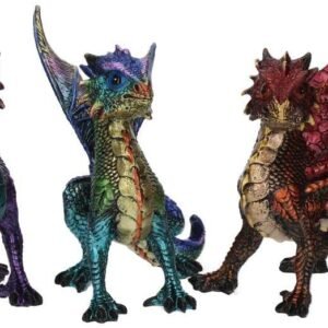 Fantasy Collection~ Scaled Squad Set of 3, Resin, Multi-Coloured, One Size