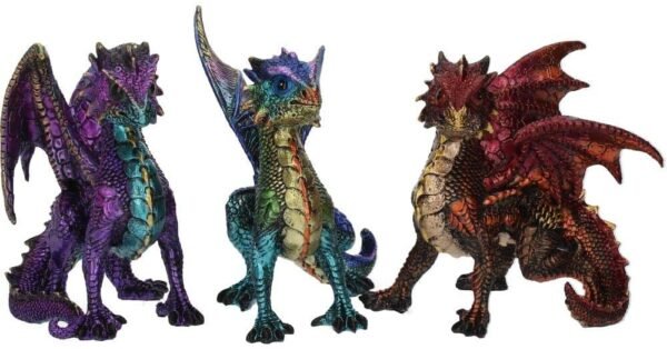 Fantasy Collection~ Scaled Squad Set of 3, Resin, Multi-Coloured, One Size