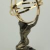 Magic  Collection~Bronze and Gold Finsh Atlas Carrying Celestial Sphere Statue