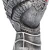 Mythology Collection~ B1179D5 Gauntlet Goblet 23cm Grey, Resin w/Stainless Steel Insert