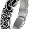 Soloman Pentant~Sterling Silver Celtic knot Pentacle Banshee Guardian Ring Jewelry (Size 4-12)