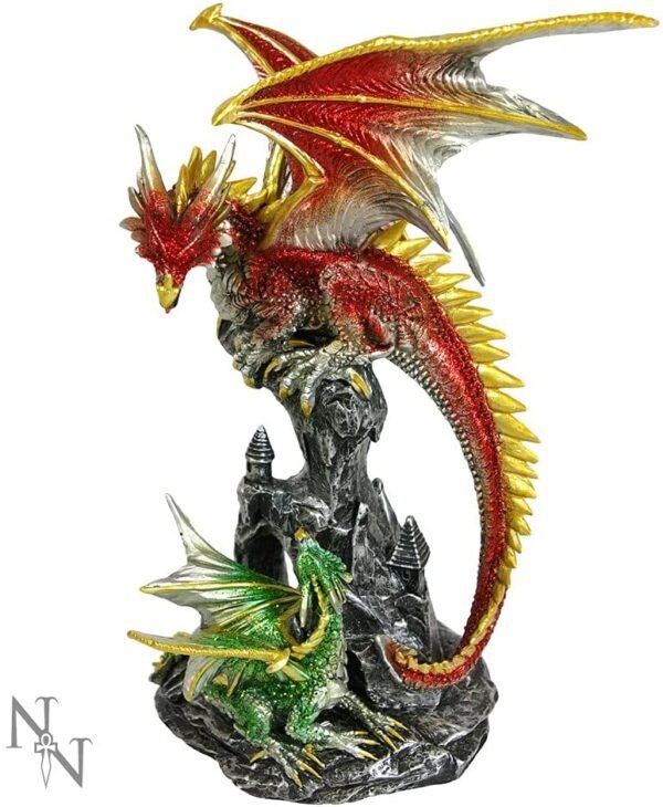 Fantasy Collection~ NEM6132 Dragon Teaching Figurine 17cm Red