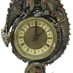 Steampunk Collection~Clockwork Reign Clock 32cm Grey