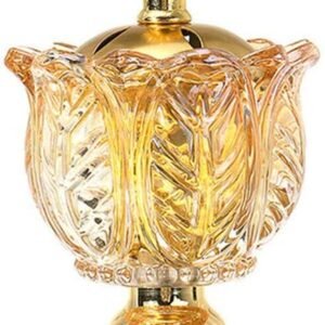 Witchcraft~Foviza Arabian Incense Burner Holder for Bakhoor Oud Incense Sticks,Crystal Frankincense Resin Burner,Home Decor