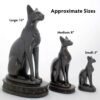 Discoveries Egyptian Imports Bastet Cat Goddess Statue - Black - 5.5" Tall - Made in Egypt