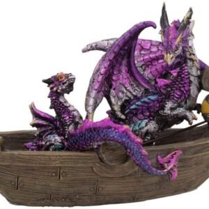 Nemesis Now Dragons Voyage 12.5cm Figurine, Purple, One Size
