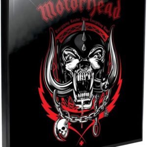 Band Merchandise~ Motorhead Everything Louder Crystal Clear Picture 32cm, Black