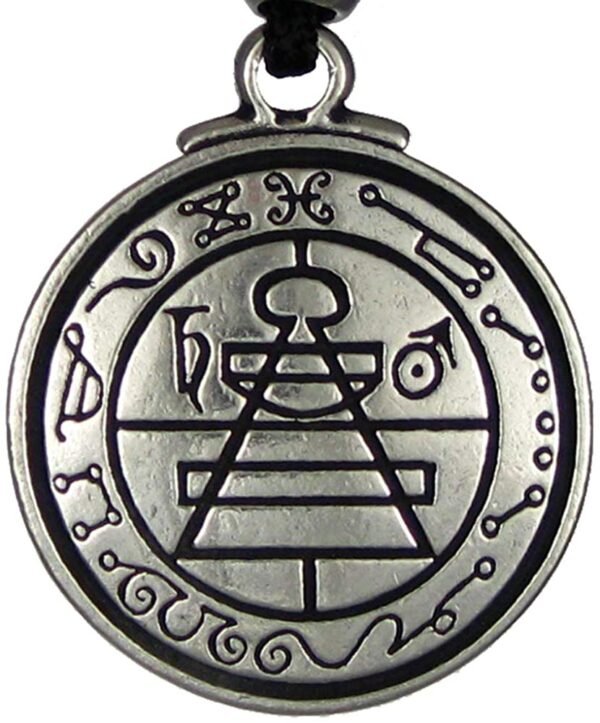 Soloman Pentant~Pewter Talisman Secret Seal of Solomon Pentacle Pendant - 1.25 Inch Diameter