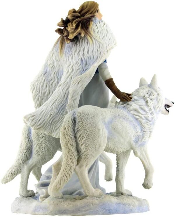 Artist Collections~ Winter Guardians Anne Stokes Figurine 23cm White, Resin