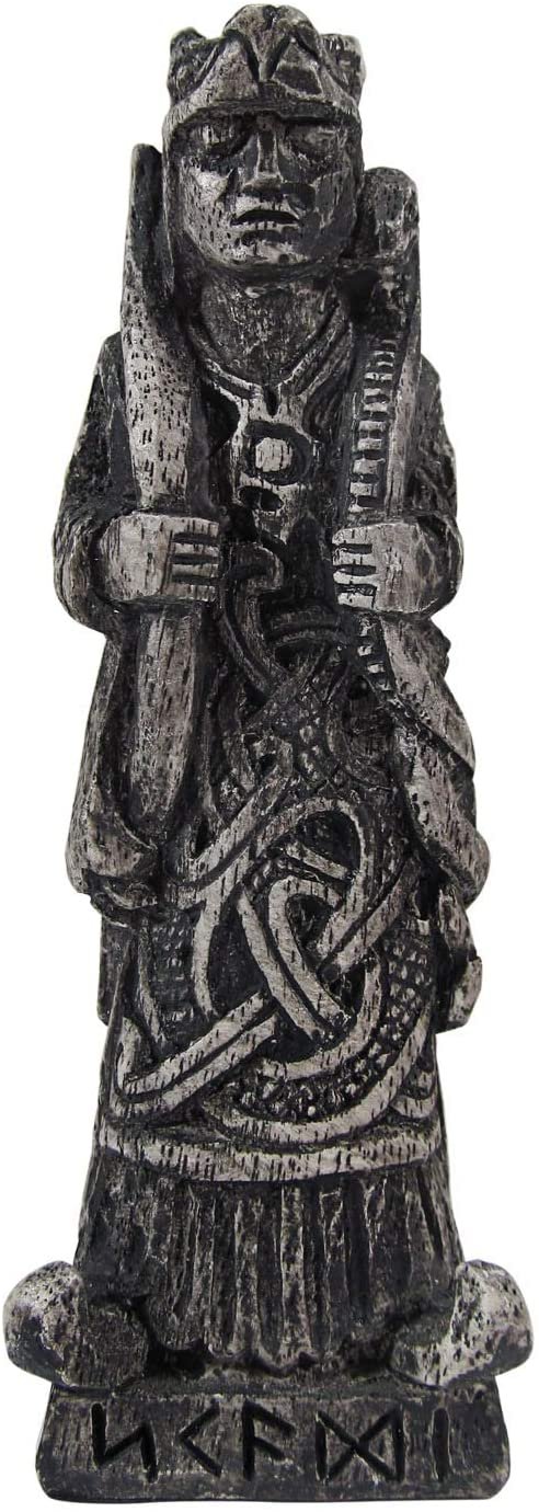 Magicun Altar~Dryad Design Skadi Figurine - Norse Goddess of Winter - Stone Finish