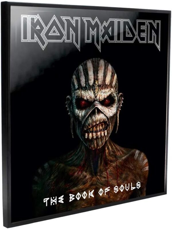 Band Merchandise~ Iron Maiden The Book of Souls Crystal Clear 32cm Picture, Black
