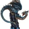 Fantasy Collection~ U5071R0 Hear Me Roar Blue Dragon Calling Figurine, Polyresin, One Size