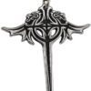 Soloman Pentant~Pewter Dracula's Order of The Dragon Vampire Cross Necklace