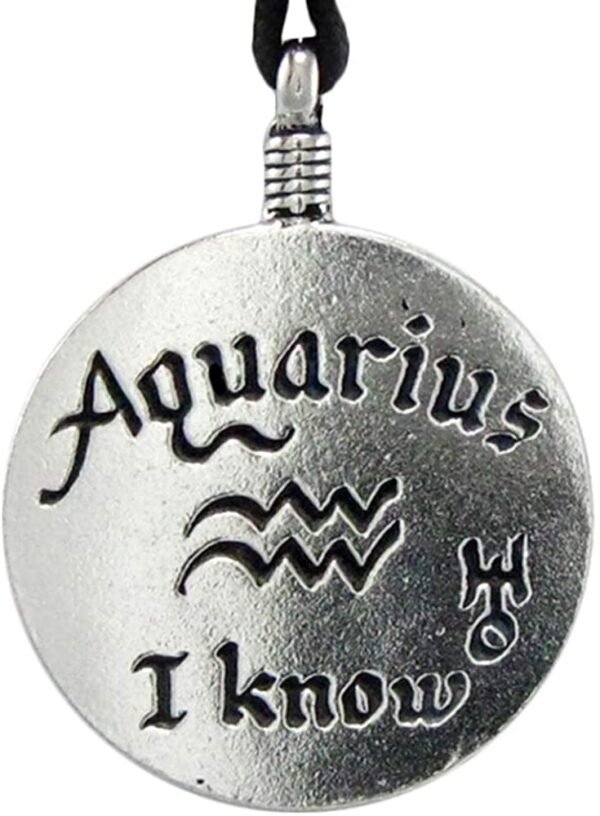 Soloman Pentant~Aquarius"The Water Bearer" Zodiac Sign Astrology Pendant