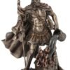 Magic  Collection~9 Inch Saint Florian Patron Saint of Firefighters Antique Bronze Finish Christian Holy Roman Greek Statue