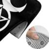 Triple Moon Goddess Decal Pentacle Wicca Pagan Witch Bathroom Rug Mat