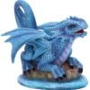 Artist Collections~ Anne Stokes Age Small Water Dragon Figurine, Blue, One Size