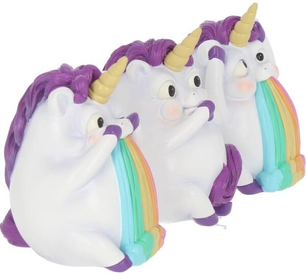 Nemesis Now Three Wise Pukicorns Figurine 8.5cm White, Resin, One Size