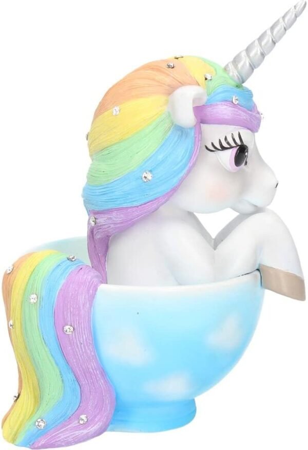 Nemesis Now B3327J7 Cutiecorn Figurine Unicorn in a Teacup Ornament, White, 14cm