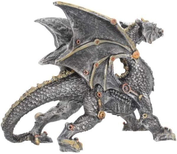 Magicun N.Giftware~Dracus Machina Figurine 21cm Silver