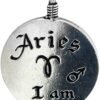 Soloman Pentant~Pewter Aries"The Ram" Zodiac Sign Astrology Pendant
