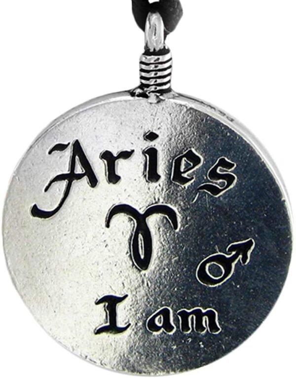 Soloman Pentant~Pewter Aries"The Ram" Zodiac Sign Astrology Pendant