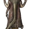 Magic  Collection~12.5 Inch Hindu God Shesha Vishnu Antique Bronze Finish Hand Painted Figurine Statue