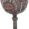Magicun N.Giftware~, Bronze Game Iron Throne Chalice Goblet 17cm, One Size