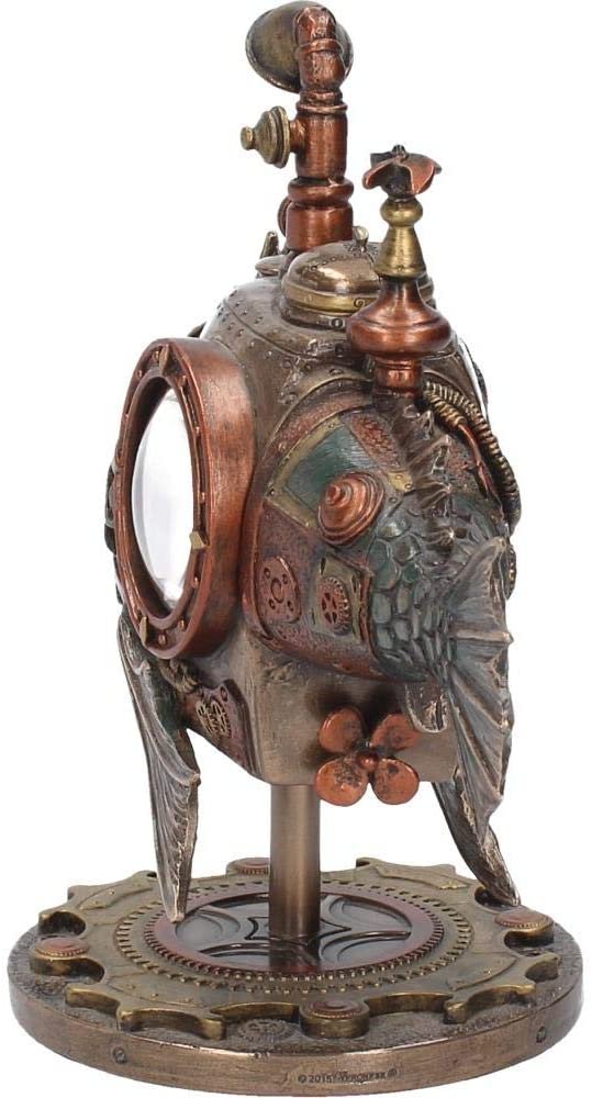 Steampunk Collection~Sub Piranha Figurine 22.5cm Orange, Resin