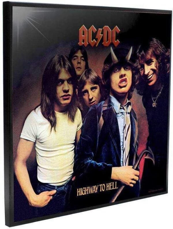 Band Merchandise~ ACDC Highway to Hell Crystal Clear Picture 32cm, Black