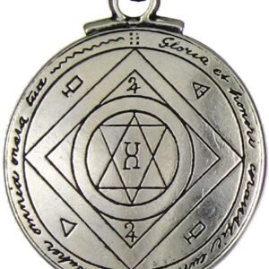 Soloman Pentant~Pewter Talisman for Good Luck Pendant - Key of Solomon - 1.25 Inch Diameter