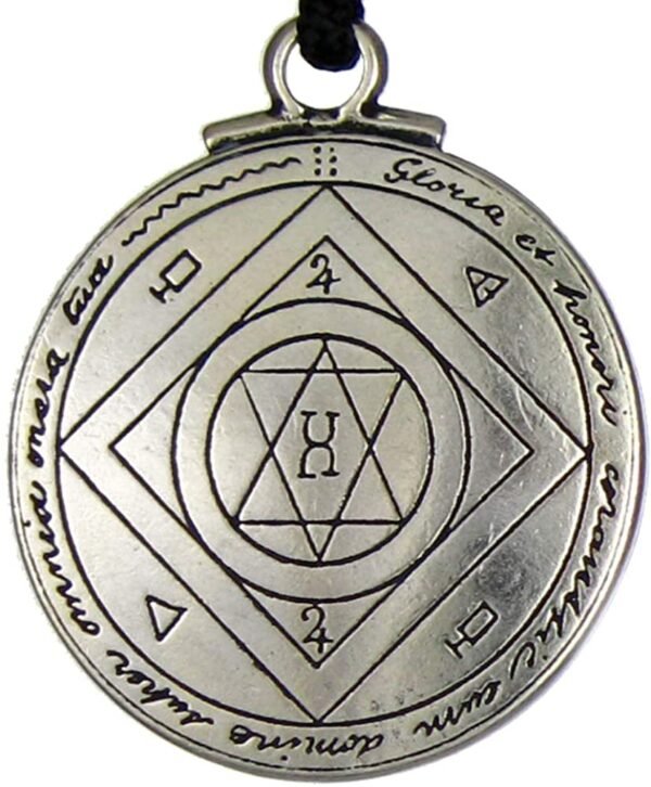 Soloman Pentant~Pewter Talisman for Good Luck Pendant - Key of Solomon - 1.25 Inch Diameter