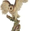 Magic  Collection~Owl Spreading Wings on Perch Statue