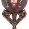 Mythology Collection~ B4952R0 Drakkar Viking Dragon Boat Goblet, Resin w/stainless steel insert, Brown, One Size