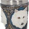 Animal Collection~ Ghost Wolf (Set of Four) Shot Glasses 8cm White