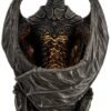 Magic  Collection~Resin Statues Guardian Of The Light Armored Dragon Led Night Light Statue 10 Inch 5 X 9.5 X 4.25 Inches Bronze