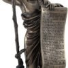 Magicun  Collection~Bronzed Hippocrates (Father of Medicine) Statue Holding Hippocratic Oath