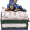 Fantasy Collection~ Blue Dragonling Diaries Dragon Book Box, Polyresin, One Size