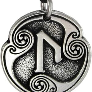 Soloman Pentant~Pewter Uruz Ur Rune of Attainment Pendant Necklace