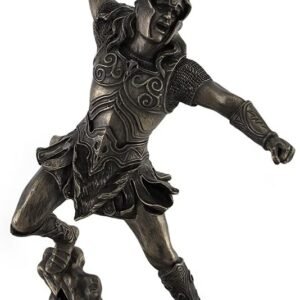 Magic  Collection~Thor, Norse God of Thunder, Wielding Hammer Sculptured Bronzed Statue