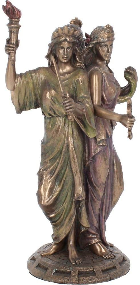 Magicun N.Giftware~Hecate Goddess of Magic 21cm Figurine, us:one Size, Bronze