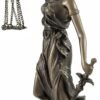 Magic  Collection~Bronzed La Justicia with Scales and Sword Statue 8 in.
