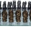 Nemesis Now Kingdom Of The Dragon Chess Set 43cm Bronze