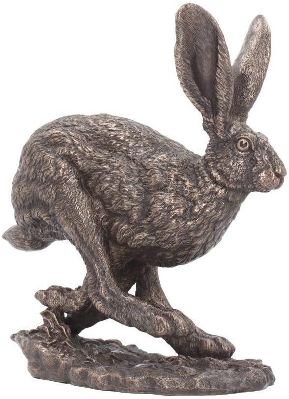 Animal Collection~ Flight Hare Figurine 21.5cm Bronze, Resin, One Size
