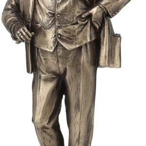Mythology Collection~ D4844P9 Winston Churchill Figurine 22.5cm, Resin, Bronze, One Size