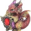 Magicun N.Giftware~Ruby Dragonling Figurine 16cm Red