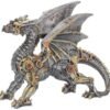Magicun N.Giftware~Dracus Machina Figurine 21cm Silver