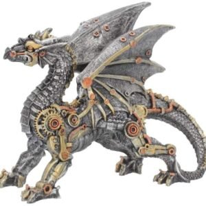 Steampunk Collection~Dracus Machina Figurine 21cm Silver