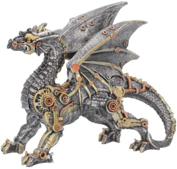 Steampunk Collection~Dracus Machina Figurine 21cm Silver