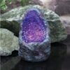 Magicun N.Giftware~Amethyst Crystal Cavern 10cm Light Purple, Resin